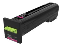 Lexmark - Højtydende - magenta - original - tonerpatron LCCP, LRP, Lexmark Corporate - for Lexmark CX820de, CX820dtfe, CX825de, CX825dte, CX825dtfe, CX860de, CX860dte, CX860dtfe 82K2HME