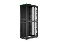 APC NetShelter SX Gen 2 - Rack kabinet - 2124 H x 600W x 1070D mm, med Sides - gulvstående - sort - 45U - 19" - TAA-kompatibel - for P/N: SMT1000RM1U, SMT750RM1U, SRTL10KRM4UT, SRTL5KRM2UI-HW, SRTL5KRM2UT-HW, SRTL8KRM4UT AR3105B2