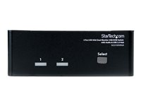 StarTech.com 2 Port KVM Switch - DVI and VGA w/ Audio and USB 2.0 Hub - Dual Monitor / Display / Screen KVM Switch - DVI VGA (SV231DDVDUA) - KVM / audio / USB switch - 2 x KVM / audio / USB - 1 lokalbruger - desktop - for P/N: IM12D1500P, SVA12M2NEUA, SVA12M5NA, USBDVI4N1A6, USBVGA4N1A10, USBVGA4N1A6 SV231DDVDUA