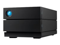 LaCie 2big RAID STHJ36000800 - Harddisk-array - 36 TB - 2 bays - HDD 18 TB x 2 - USB 3.1 Gen 2 (ekstern) - med 5 års Rescue Data Recovery Service Plan STHJ36000800