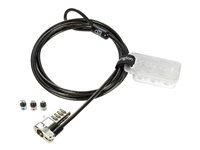 Kensington Universal 3-in-1 Combination Laptop Lock - 25 pack - Sikkerhedskabelslås - 1.8 m (pakke med 25) K60615WW