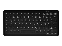 Active Key MedicalKey AK-C4110 - Tastatur - sanitizable, fully sealed, IP68 - compact - bagbelyst - USB - QWERTY - Nordisk - sort AK-CB4110F-US-B/NOR