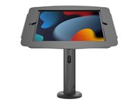 Compulocks iPad Mini 8.3" Space Enclosure Tilting Stand 8" - Stativ - for tablet - indelukke vippende kiosk - låsbar - højglansaluminium - sort - skærmstørrelse: 8.3" - gulvstående - for Apple iPad mini (6. generation) TCDP01830IPMSB