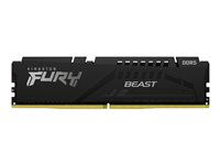 Kingston FURY Beast - DDR5 - modul - 16 GB - DIMM 288-PIN - 6000 MT/s / PC5-48000 - CL36 - 1.35 V - ikke bufferet - on-die ECC - sort KF560C36BBE2-16