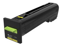 Lexmark - Højtydende - gul - original - tonerpatron LCCP, Lexmark Corporate - for Lexmark CX820de, CX820dtfe, CX825de, CX825dte, CX825dtfe, CX860de, CX860dte, CX860dtfe 82K2HYE