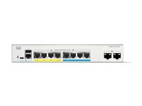 Cisco Catalyst 1300-8MGP-2X - Switch - L3 - Administreret - 4 x Gigabit Ethernet + 4 x 100/1000/2.5G + 2 x 10 Gigabit SFP+ - monterbar på stativ - PoE+ (120 W) C1300-8MGP-2X
