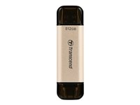 Transcend JetFlash 930C - USB flashdrive - 128 GB - USB 3.2 Gen 1 / USB-C - guld TS128GJF930C