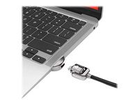 Compulocks MacBook Air 2019-2022 Lock Adapter With Keyed Lock - Sikkerhedskabelslås - sølv - for MacBook Air 13,3" MBALDG03KL