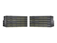 Cisco Catalyst 2960XR-24PD-I - Switch - L3 - Administreret - 24 x 10/100/1000 (PoE+) + 2 x SFP+ - desktop, monterbar på stativ - PoE+ (370 W) WS-C2960XR-24PD-I