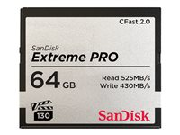 SanDisk Extreme Pro - Flashhukommelseskort - 64 GB - CFast 2.0 SDCFSP-064G-G46D
