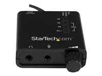 StarTech.com USB Sound Card w/ SPDIF Digital Audio & Stereo Mic - External Sound Card for Laptop or PC - SPDIF Output (ICUSBAUDIO2D) - Lydkort - 24 bit - 96 kHz - stereo - USB 2.0 - for P/N: MU15MMS, MU6MMS ICUSBAUDIO2D