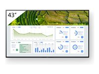 Sony Bravia Professional Displays FW-43BZ30L - 43" Diagonal klasse BZ30L Series LED-bagbelyst LCD paneldisplay - digital skiltning - Android TV - 4K UHD (2160p) 3840 x 2160 - HDR - Direct LED FW-43BZ30L