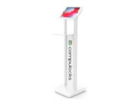 Compulocks Printer Tray for BrandMe Stand - Komponenter til montering (bakke) - lavprofil - for printer - højglansaluminium - hvid - standermonterbar - for Compulocks BrandMe VESA Brandable Floor Stand For Tablets White, Space BrandMe Floor Stand BMTRAYW