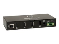Eaton Tripp Lite series 4-Port Rugged Industrial USB 2.0 Hi-Speed Hub w 15KV ESD Immunity Metal Mountable - Hub - 4 x USB 2.0 - DIN monterbar på skinne, væg-monterbar U223-004-IND