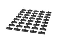 APC NetShelter - Rackmontering skinne stik - sort (pakke med 40) NSAC2607