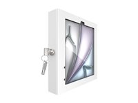 Compulocks iPad Air M2 & M3 11", Apex Enclosure Core Stand - White - Monteringssæt (indelukke, stativ) - for tablet - låsbar - metalramme - hvid - skærmstørrelse: 11" - disk, vægmonterbar - for Apple 11-inch iPad Air M2 Wi-Fi, M2 Wi-Fi + Cellular, M3 Wi-Fi, M3 Wi-Fi + Cellular 111W11APXW