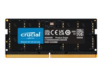 Crucial - DDR5 - modul - 64 GB - SO DIMM 262-PIN - 1400 MHz / PC5-44800 - CL46 - 1.1 V - on-die ECC - sort CT64G56C46S5