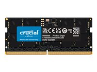 Crucial - DDR5 - modul - 24 GB - SO DIMM 262-PIN - 2800 MHz / PC5-44800 - CL46 - 1.1 V - on-die ECC - sort CT24G56C46S5