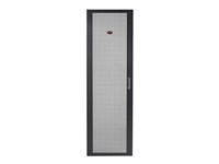 APC NetShelter SV Perforated Flat Door - Dør til rack - sort - 42U - for P/N: NBPD0160A, NBWL0355A, SMX3000HV-BR, SRT1000RMXLI, SRT1000RMXLI-NC, SRT1500RMXLA-NC AR702480