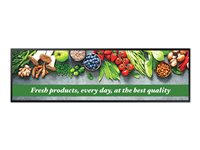 Samsung SH37C - 37" Diagonal klasse SHC Series LED-bagbelyst LCD paneldisplay - digital skiltning - Tizen OS 1920 x 540 - sort LH37SHCEBGBXEN