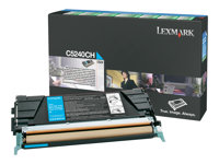 Lexmark - Højtydende - cyan - original - tonerpatron LCCP, LRP - for Lexmark C524, C524dn, C524dtn, C524n, C524tn, C532dn, C532n, C534dn, C534dtn, C534n C5240CH