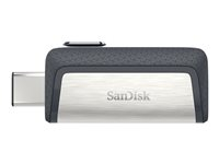 SanDisk Ultra Dual - USB flashdrive - 128 GB - USB 3.1 / USB-C SDDDC2-128G-G46