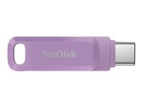 SanDisk Ultra Dual Drive Go - USB flashdrive - 64 GB - USB 3.2 Gen 1 / USB-C - lavendelfarvet SDDDC3-064G-G46L