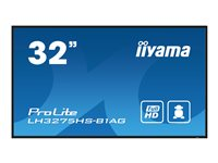 iiyama ProLite LH3275HS-B1AG - 32" Diagonal klasse LED-bagbelyst LCD paneldisplay - digital skiltning - med indbygget SoC medieafspiller - Android - 1080p 1920 x 1080 - sort, mat LH3275HS-B1AG
