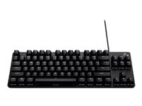 Logitech G G413 TKL SE - Tastatur - bagbelyst - USB - QWERTY - nordisk (dansk/finsk/norsk/svensk) - tastkontakt: Tactile - sort - for Windows 10; 11; Logitech G G502; Microsoft Get Genuine Kit for Windows 11 920-010445