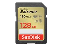 SanDisk Extreme PLUS - Flashhukommelseskort - 128 GB - UHS-I U3 / Class10 - SDXC UHS-I SDSDXWA-128G-GNCIN