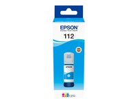 Epson EcoTank 112 - 70 ml - cyan - original - blækrefill - for EcoTank L11160, L15150, L15160, L6460, L6490, L6550, L6570, L6580; EcoTank Pro L15180 C13T06C24A