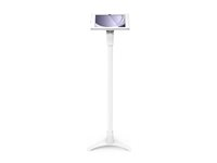 Compulocks Galaxy Tab A9+ Apex Enclosure Portable Floor Stand - Indelukke - transportabel - for tablet - låsbar - højglansaluminium, metalramme - hvid - monteringsgrænseflade: 100 x 100 mm - gulvstående - for Apple 11-inch iPad Air M2 Wi-Fi, M2 Wi-Fi + Cellular, M3 Wi-Fi, M3 Wi-Fi + Cellular 147W11GAPX9W