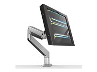 Compulocks iPad Pro M4 13" (2024), Apex Enclosure Reach Articulating Arm - Monteringssæt (indelukke, drejelig arm) - for tablet - låsbar - højglansaluminium - sort, sølv - skærmstørrelse: 13" - skrivebordsmonterbar - for Apple 13-inch iPad Pro M4 Wi-Fi, M4 Wi-Fi + Cellular 660REACH13PAPX4B