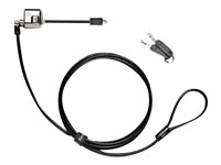 Kensington MiniSaver Mobile Lock - Kabel med låsemekanisme til bærbar computer - sort - 1.8 m K67890WW
