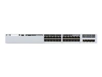 Cisco Catalyst 9300L - Network Essentials - switch - L3 - Administreret - 24 x 10/100/1000 (PoE+) + 4 x Gigabit SFP (uplink) - monterbar på stativ - PoE+ (505 W) C9300L-24P-4G-E