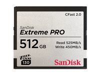 SanDisk Extreme Pro - Flashhukommelseskort - 512 GB - CFast 2.0 SDCFSP-512G-G46D