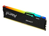 Kingston FURY Beast RGB - DDR5 - modul - 16 GB - DIMM 288-PIN - 6800 MHz / PC5-54400 - CL34 - 1.4 V - ikke bufferet - on-die ECC - sort KF568C34BBEA-16
