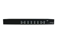 StarTech.com 8-Port USB KVM Swith with OSD - TAA Compliant - 1U Rack Mountable VGA KVM Switch (SV831DUSBU) - KVM switch - 8 x KVM port(s) - 1 lokalbruger - desktop - for P/N: RK3236BKF, RKCONS1701, RKCONS17HD, RKCONS1901, RKCONS1908K, RKCONS1916K, RKQMCAB12V2 SV831DUSBU