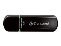 Transcend JetFlash 600 - USB flashdrive - 8 GB - USB 2.0 - blå TS8GJF600