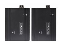 StarTech.com DisplayPort KVM Console Extender Over Fiber Optic, 4K 60Hz - Video/audio/USB forlænger - DisplayPort - op til 300 m - TAA-kompatibel FD121-KVM-EXTENDER