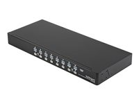 StarTech.com 16 Port Rackmount USB KVM Switch Kit with OSD and Cables - 1U (SV1631DUSBUK) - KVM switch - 16 x KVM port(s) - 1 lokalbruger - desktop - for P/N: RK2537BKM, RK3236BKF, RK4236BKB, RK4242BK24, RK4242BK30, RKCONS1701, RKCONS17HD SV1631DUSBUK