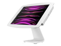 Compulocks iPad Pro 12.9" (3-6th Gen) Space Enclosure Rotating Counter Stand - Indelukke - for tablet - låsbar - højglansaluminium - hvid - overflademonterbar - for Apple 12.9-inch iPad Pro (3. generation, 4. generation, 5. generation, 6. generation) 303W299PSENW