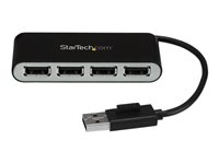 StarTech.com 4 Port USB 2.0 Hub - USB Bus Powered - Portable Multi Port USB 2.0 Splitter and Expander Hub - Small Travel USB Hub (ST4200MINI2) - Hub - 4 x USB 2.0 - desktop ST4200MINI2