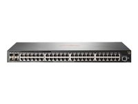 HPE Aruba 2930F 48G 4SFP+ - Switch - L3 - Administreret - 48 x 10/100/1000 + 4 x 1 Gigabit / 10 Gigabit SFP+ (uplink) - monterbar på stativ JL254A