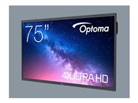 Optoma Creative Touch 5753RK - 75" Diagonal klasse 5-Series LED-bagbelyst LCD paneldisplay - interaktiv - med berøringsskærm (multi-berøring) - 4K UHD (2160p) 3840 x 2160 - Direct LED H1F0C0OBW101