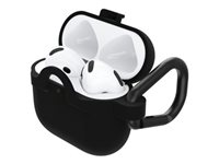 OtterBox - Etuidække til trådløse ørespidsers opladningsetui - sort krystal - for Apple AirPods 4 77-97891