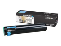 Lexmark - Højtydende - cyan - original - tonerpatron LCCP - for Lexmark X940e, X940e Page Plus Solution, X945e, X945e Page Plus Solution X945X2CG