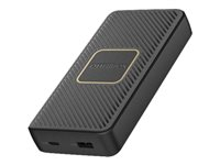 OtterBox - Trådløs power bank - 15000 mAh - 18 Watt - 3 A - PD 2.0, PD 3.0, Apple Fast Charge, AFC, Huawei Fast Charge, PE 1.1+, PE 2.0+, SFCP - 2 output-stikforbindelser (24 pin USB-C, USB) - sort 78-80640