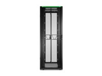 APC NetShelter SX Gen 2 - Rack kabinet - 2258 H x 800W x 1200D mm, med Sides - gulvstående - sort - 48U - 19" AR3387B2