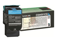 Lexmark - Særlig høj ydelse - cyan - original - tonerpatron LCCP, LRP - for Lexmark C544, C546, X544, X546, X548 C544X1CG